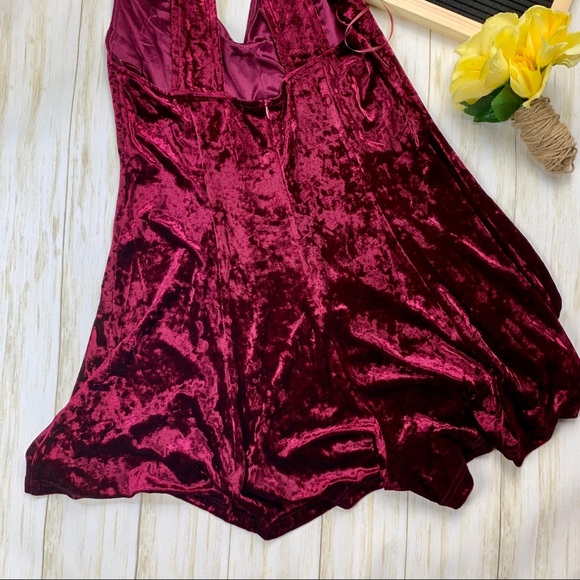 Lush Red Velvet Romper - Picture 7 of 7